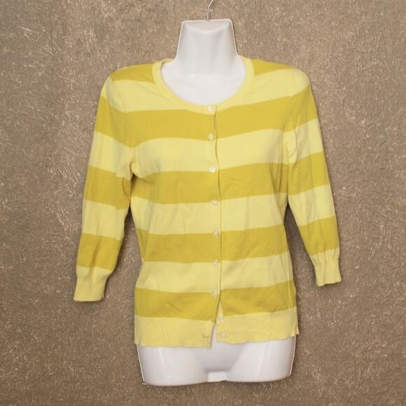 The Limited 3/4 Sleeve Striped Cardigan - Picture 1 of 5